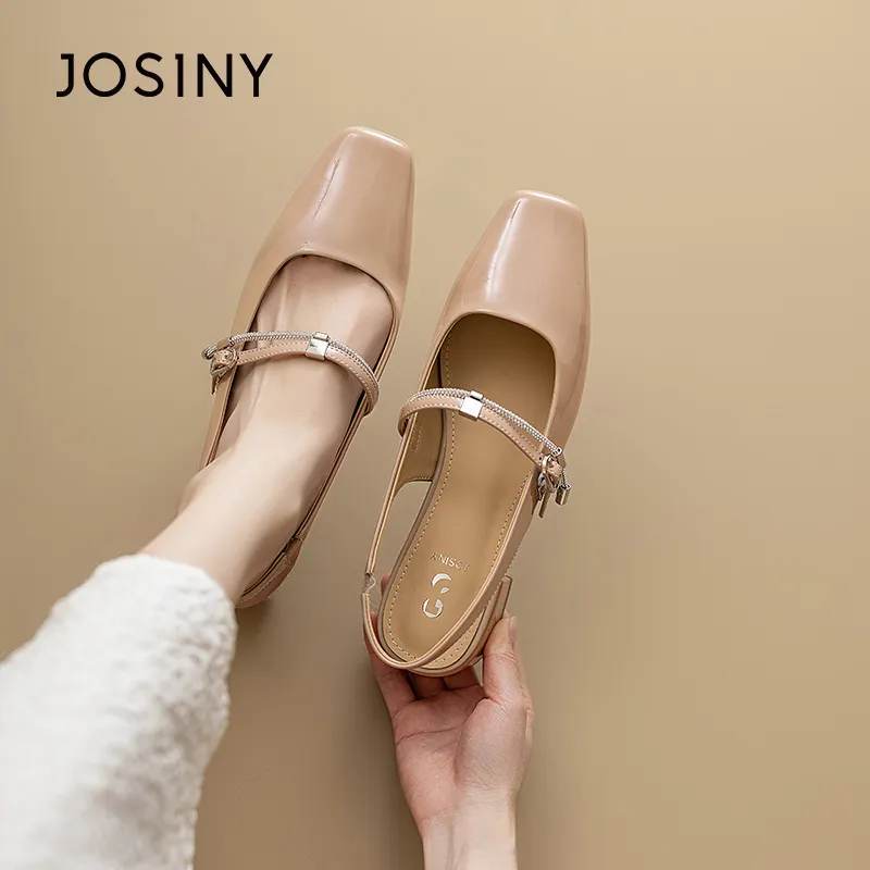 JOSINY Block Heel Slippers Women's-7