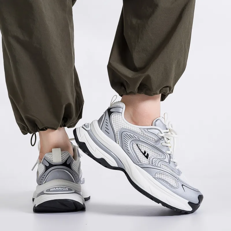 Warrior Cushioning Anti-Slip Wear-Resistant Breathable Lightweight Height Increasing Low-Top Chunky Sneakers Women's-2