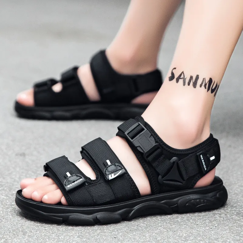 Warrior Beach Sandals Men's Black-3