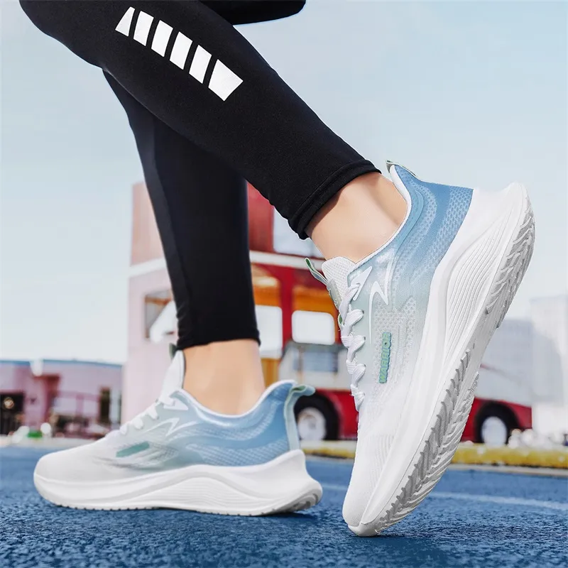 Warrior Slip Resistant, Abrasion Resistant, Lightweight, Rebound Coverage Low Top Long Distance Running Shoes Unisex-26