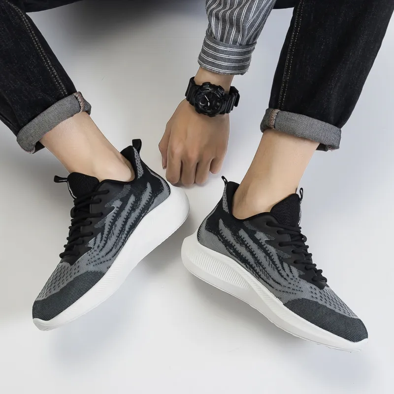 Warrior Warm Wear Resistant Breathable Slip Resistant Low Top Long Distance Running Shoes Men's-1