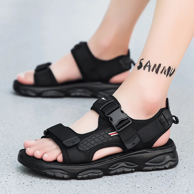 Warrior Casual Chef Shoes Beach Sandals Men's Black-9