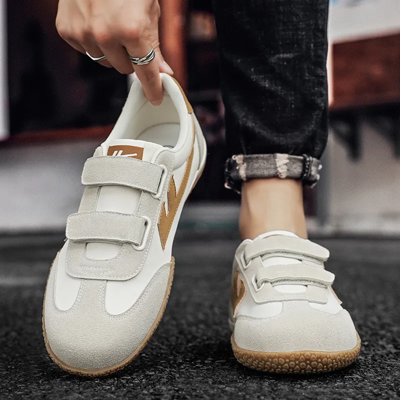 Warrior Wear resistant Lightweight Breathable And Non slip. Low Top Canvas Shoes Unisex Beige Brown-14