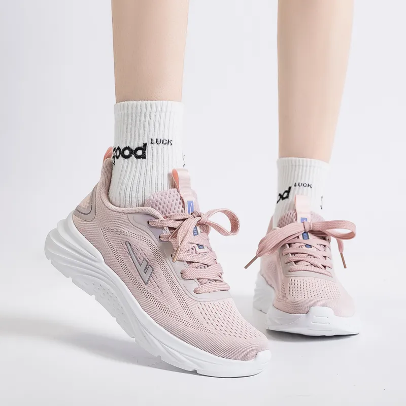 WARRIOR Running Shoes Women's Low Top Pink-5