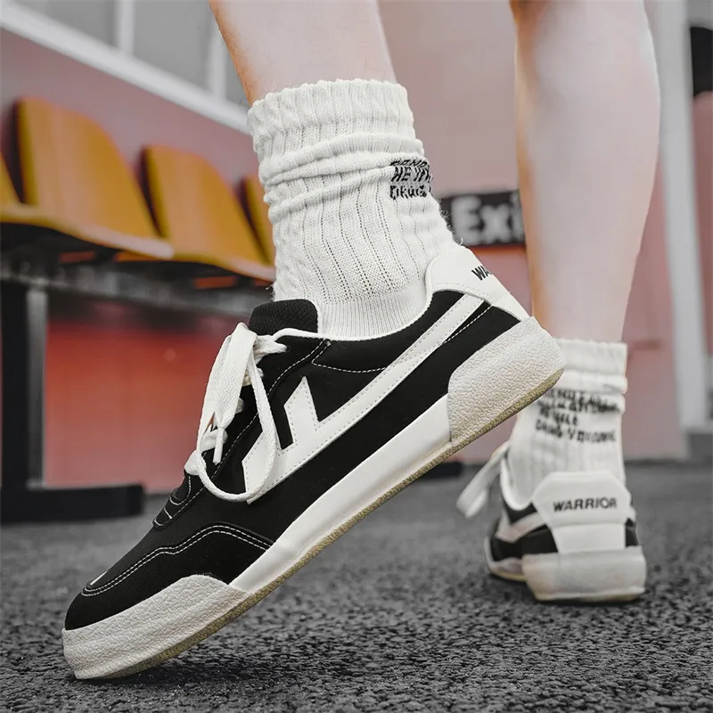 Warrior Wear resistant, Lightweight, Breathable, And Non slip. Low Top Canvas Shoes Unisex Black Rice Dark Beige-7