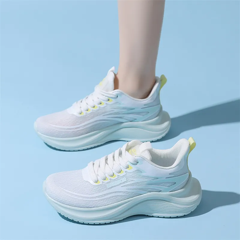 Warrior Slip Resistant, Abrasion Resistant, Lightweight, Rebound Coverage Low Top Long Distance Running Shoes Unisex-55