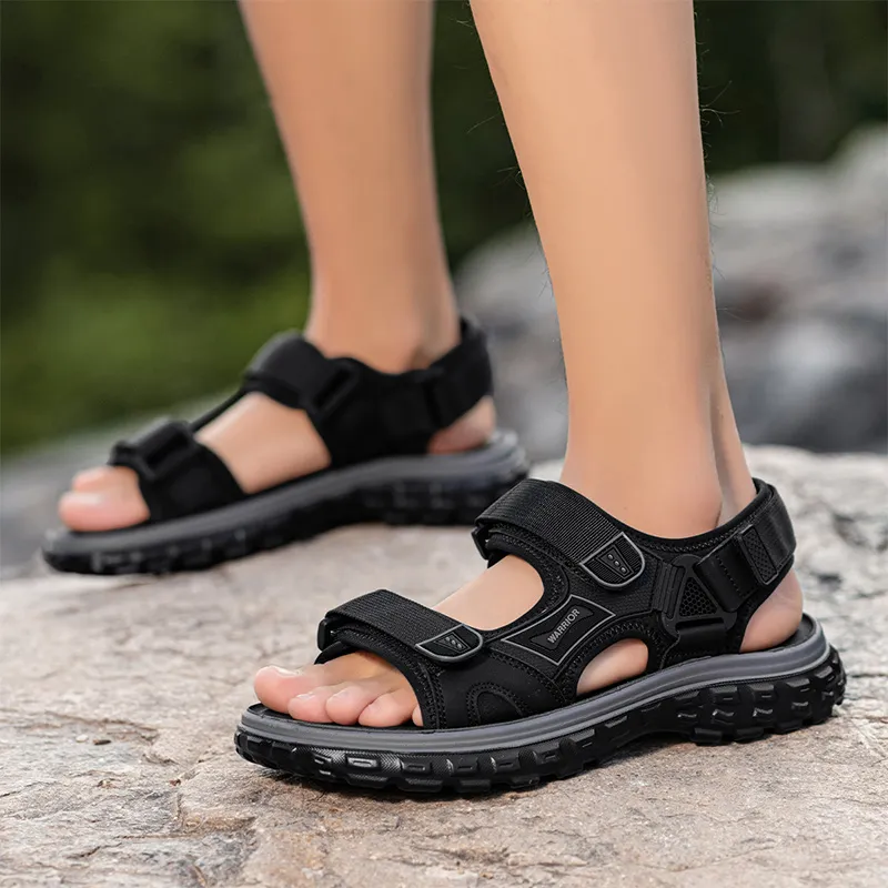 Warrior Beach Sandals Men's Black-7