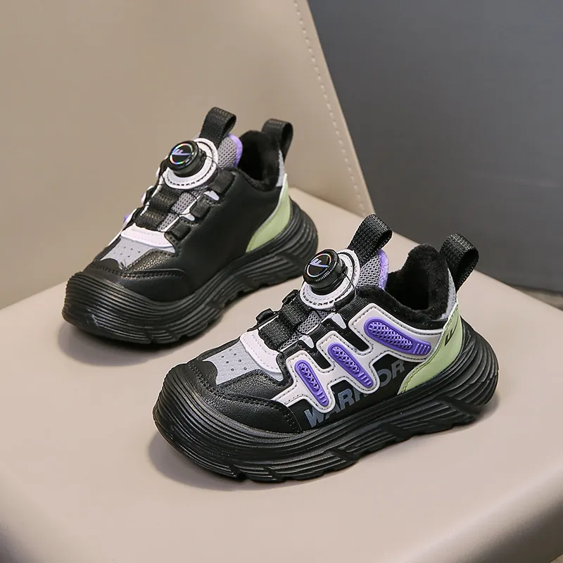 Warrior Slip Resistant, Abrasion Resistant, Thermal Low Top Kids Lifestyle Shoes Black Gray Light Green Kids'-3