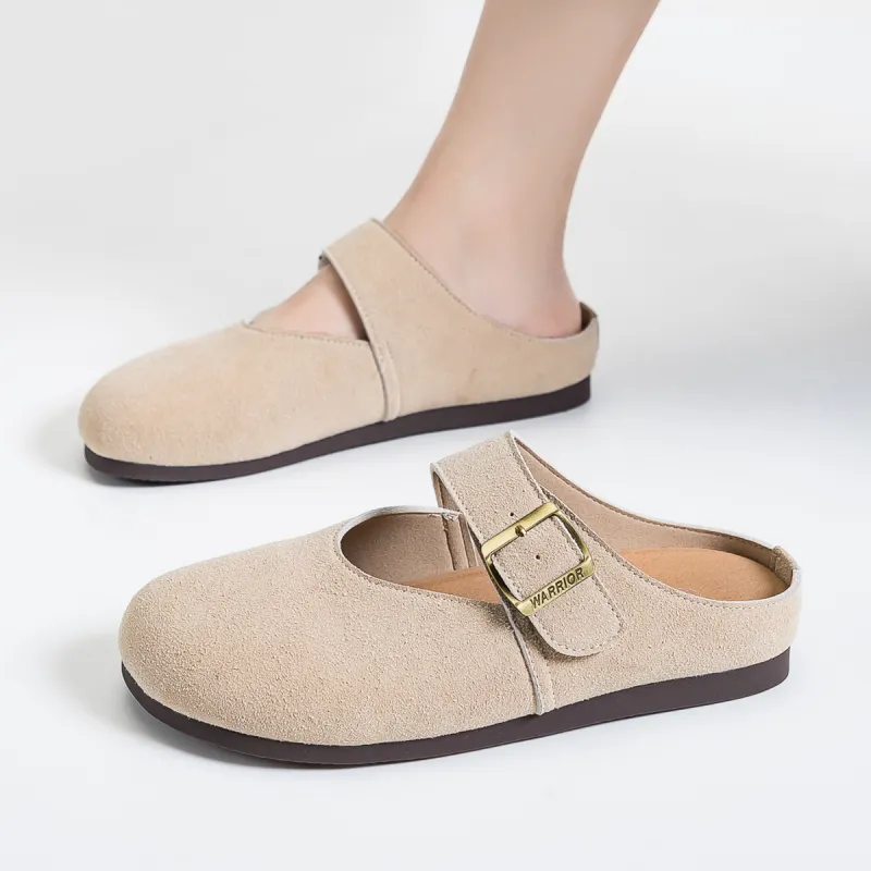 Warrior Abrasion Resistant Slip Resistant Closed Toe Slippers Women's Khaki-2
