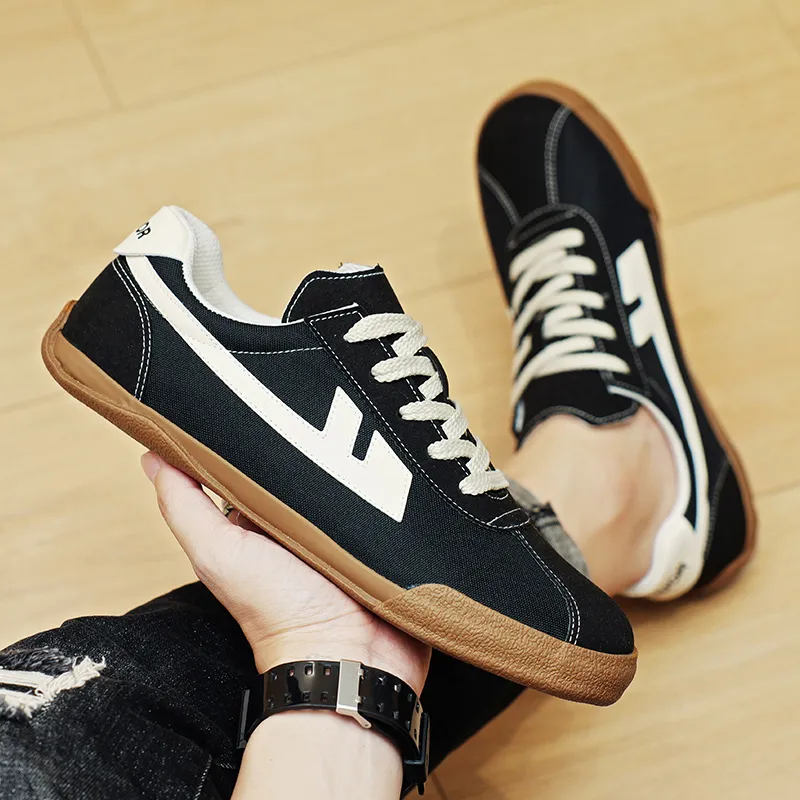 Warrior Slip Resistant, Abrasion Resistant, Breathable, Lightweight Low Top Canvas Shoes Unisex Black Rice-7