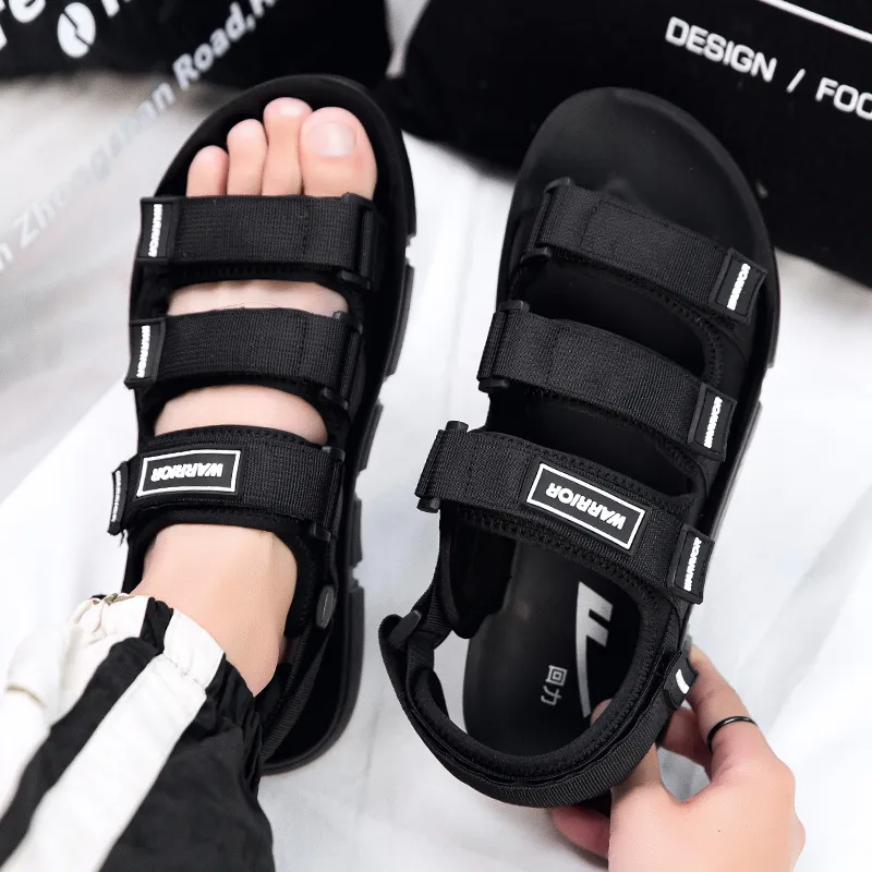 Warrior Beach Sandals Men's Black-1