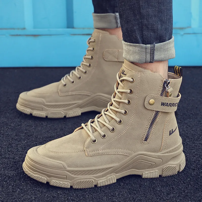Warrior Short Martin Boot Men's Khaki-6