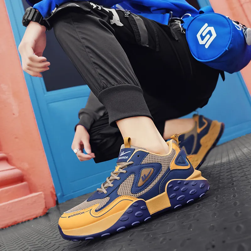 WARRIOR Chunky Sneakers Men Low Top Umber-5