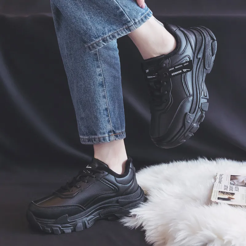 Warrior Slip Resistant, Abrasion Resistant, Lightweight, Height Increasing Coverage Low Top Chunky Sneakers Women's-22