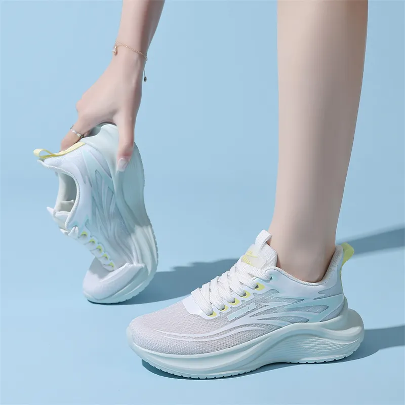 Warrior Slip Resistant, Abrasion Resistant, Lightweight, Rebound Coverage Low Top Long Distance Running Shoes Unisex-53