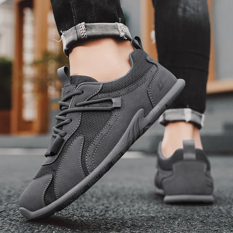 Warrior Coverage Abrasion Resistant Lightweight Breathable Slip Resistant Low Top Casual Shoes Men's Gray-7