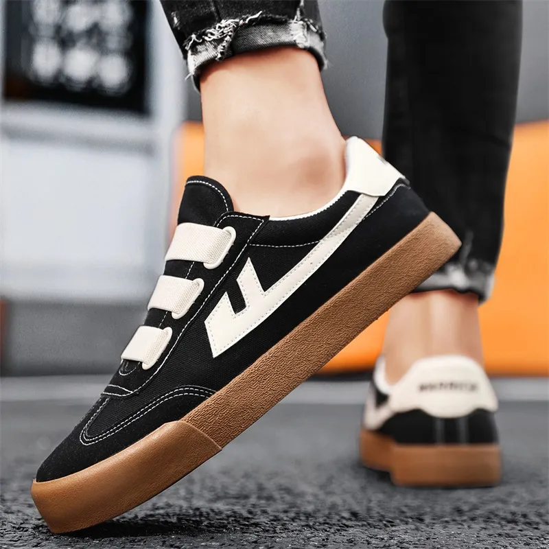 Warrior Slip Resistant, Abrasion Resistant, Lightweight Low Top Canvas Shoes Unisex Black Beige Brown-4