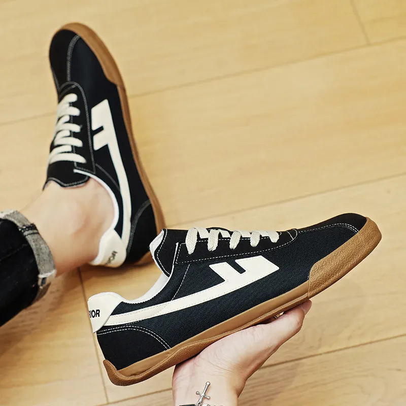 Warrior Slip Resistant, Abrasion Resistant, Breathable, Lightweight Low Top Canvas Shoes Unisex Black Rice-8