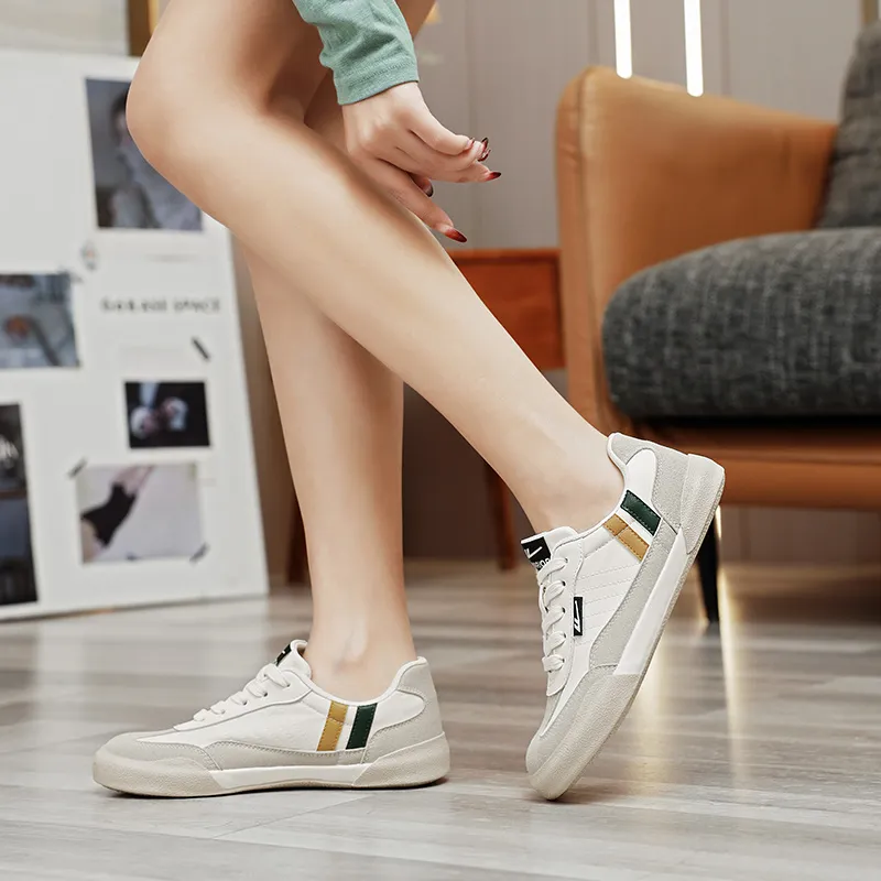 WARRIOR Canvas Shoes Unisex Low Top Gray/Green-14