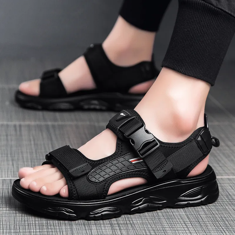 Warrior Casual Chef Shoes Beach Sandals Men's Black-2
