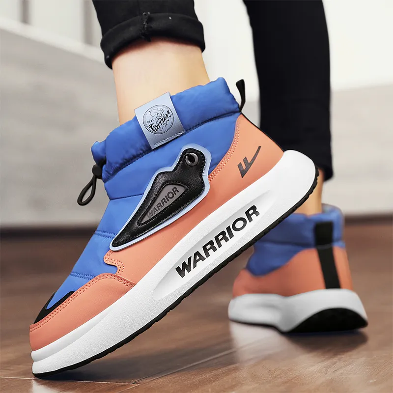 Warrior Thermal Abrasion Resistant Knee High Outdoor Boots Men's Blue Orange Pink Black-7