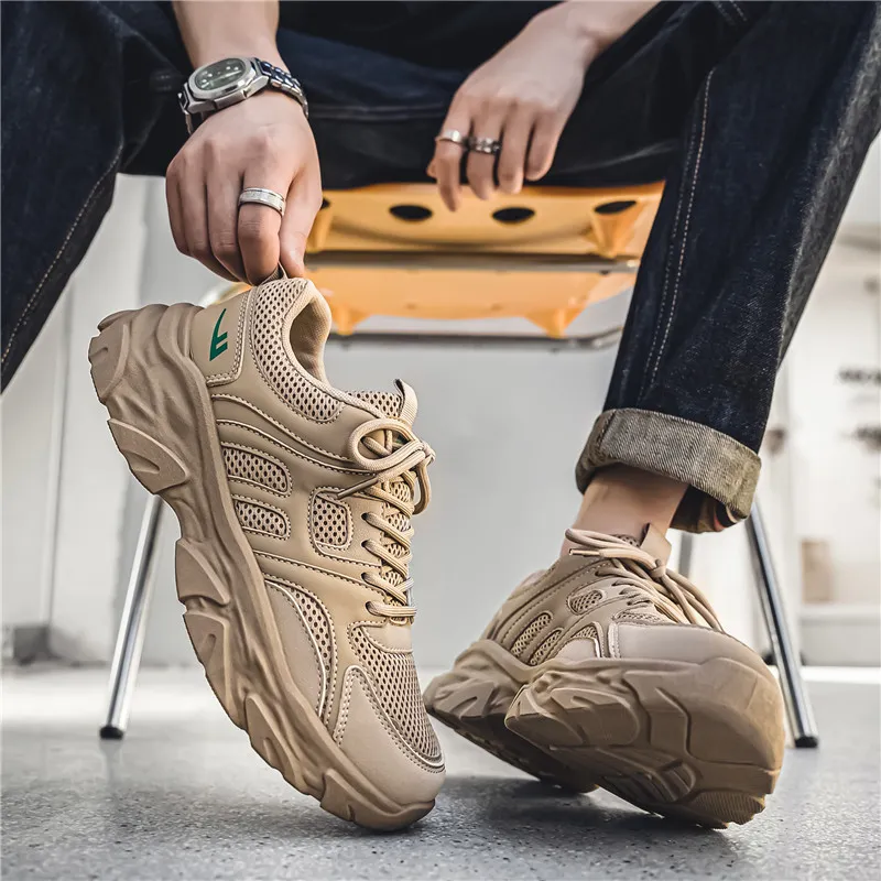 WARRIOR Chunky Sneakers Men Low Top Green-8