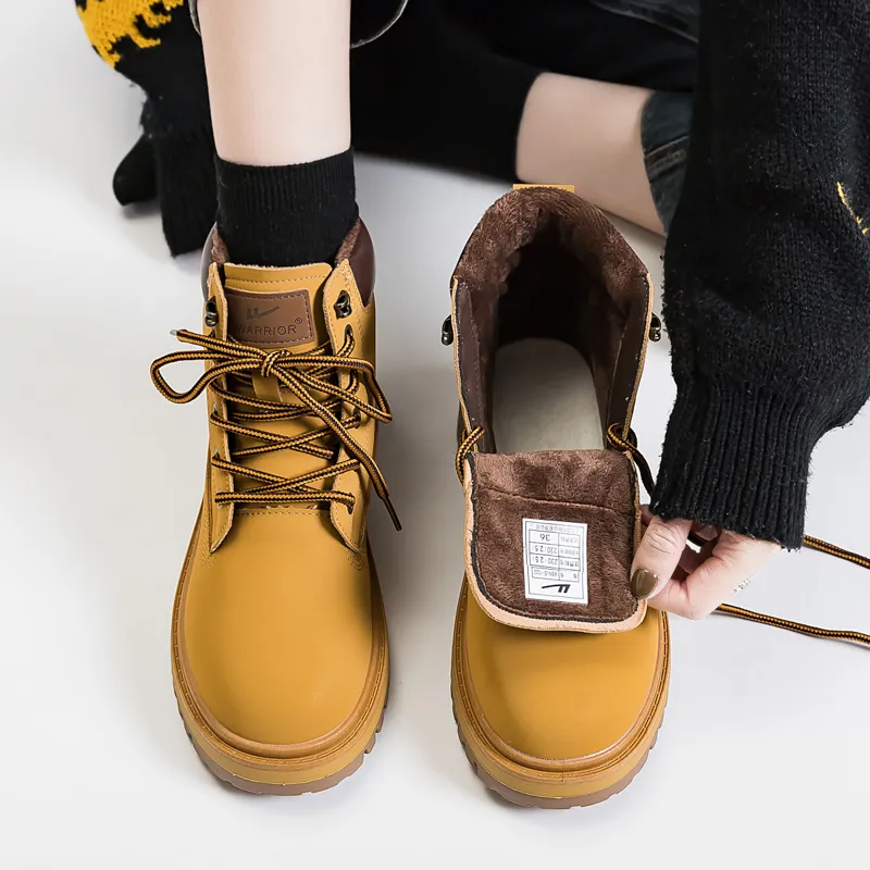 Warrior Crew Martin Boot Women's Yellow-2