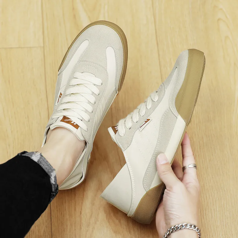 Warrior German Army Trainers Wear resistant Lightweight Breathable And Non slip. Low Top Canvas Shoes Unisex Apricot-9