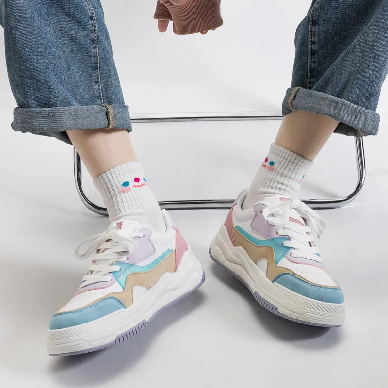 Warrior Wear-resistant Lightweight Breathable And Non-slip. Low-Top Skateboard Shoes Women's-5