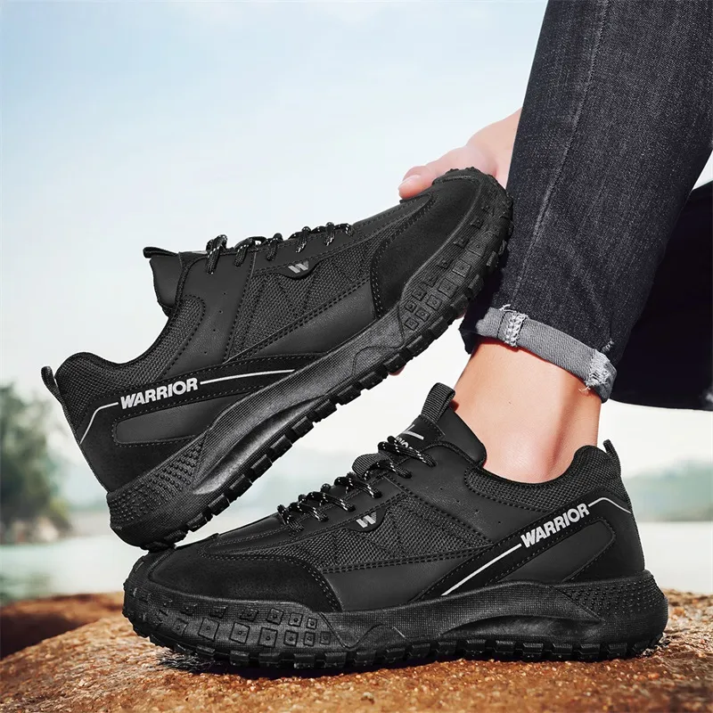 WARRIOR Hiking / Trekking Shoes Men Low Top White-7