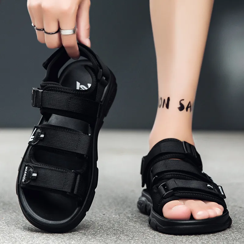 Warrior Beach Sandals Men's Black-5