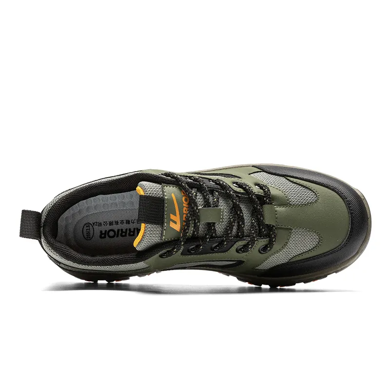 WARRIOR Hiking / Trekking Shoes Men Low Top Black-2
