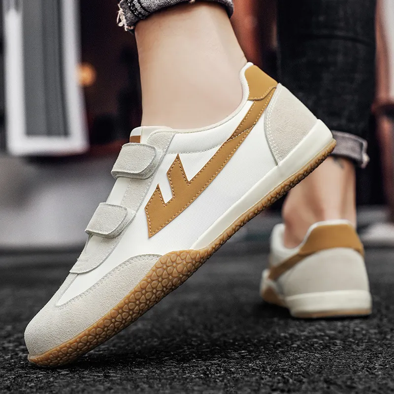 Warrior Wear resistant Lightweight Breathable And Non slip. Low Top Canvas Shoes Unisex Beige Brown-12