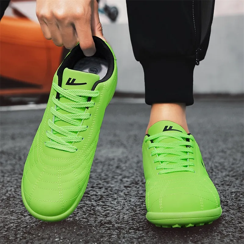 Warrior TF Turf Artificial Ground, Indoor Breathable, Lightweight Coverage Soccer Shoes Unisex Fluorescent Green Black-7