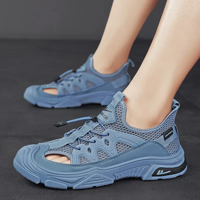 Warrior River Trekking Shoes Wear resistant, Lightweight, Breathable, And Non slip. Beach Sandals Men's Blue-8
