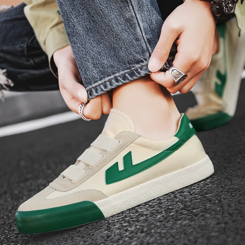 Warrior Slip Resistant, Abrasion Resistant, Lightweight Low Top Canvas Shoes Unisex Beige Green-10
