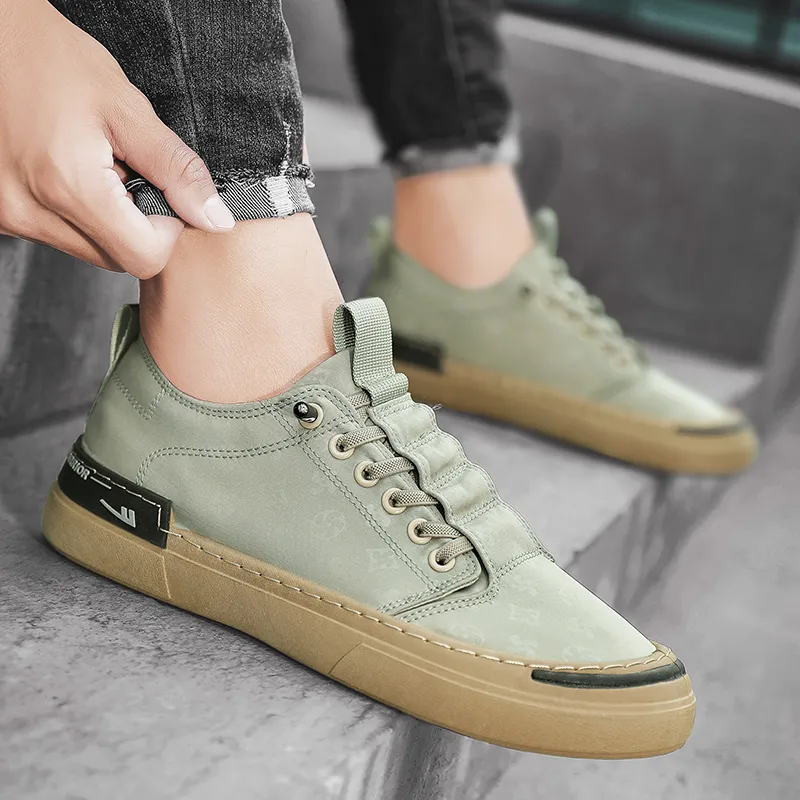 Warrior Slip on Shoes Abrasion Resistant Lightweight Slip Resistant Low Top Skateboard Shoes Men's Green-9