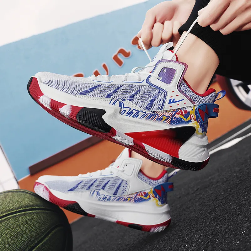 WARRIOR Basketball Shoes Men Low Top Blue-8