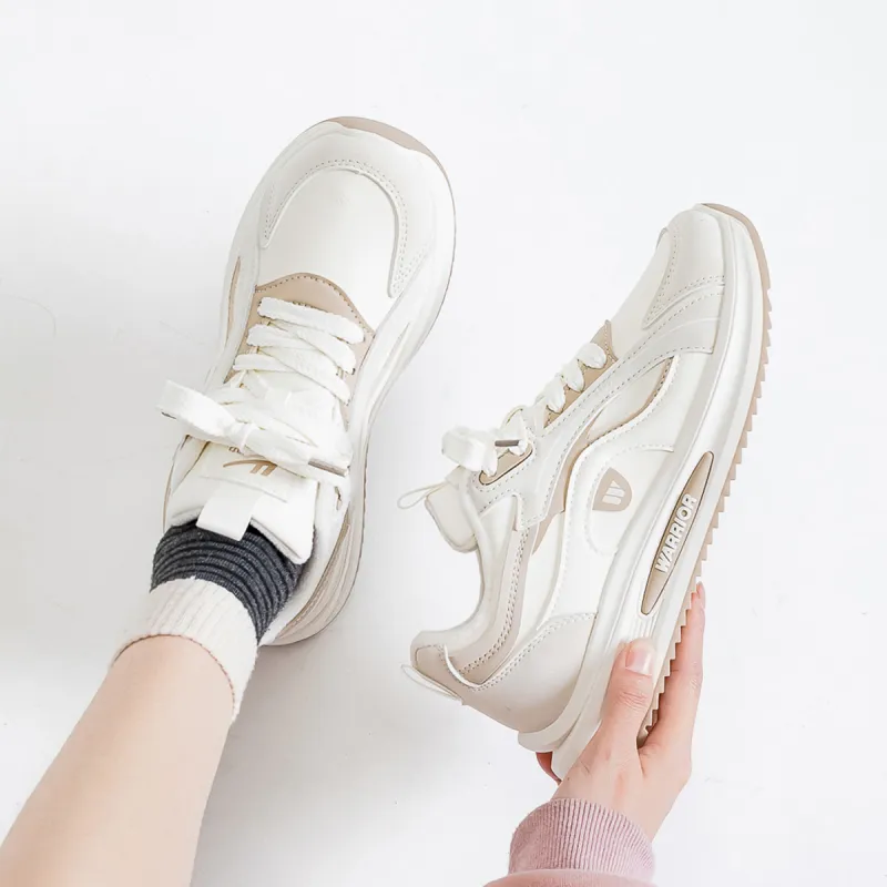 Warrior Slip Resistant, Abrasion Resistant, Thermal Low Top Casual Shoes Women's White Gray Khaki-3
