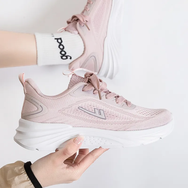 WARRIOR Running Shoes Women's Low Top Pink-1