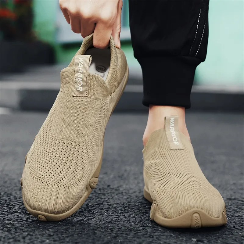 Warrior Slip Resistant, Abrasion Resistant, Breathable, Lightweight Coverage Low Top Casual Shoes Men's Khaki-6