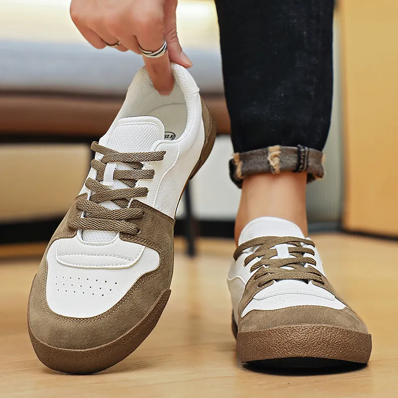 Warrior Wear resistant, Lightweight, Breathable, And Non slip. Low Top Canvas Shoes Unisex White Khaki-9