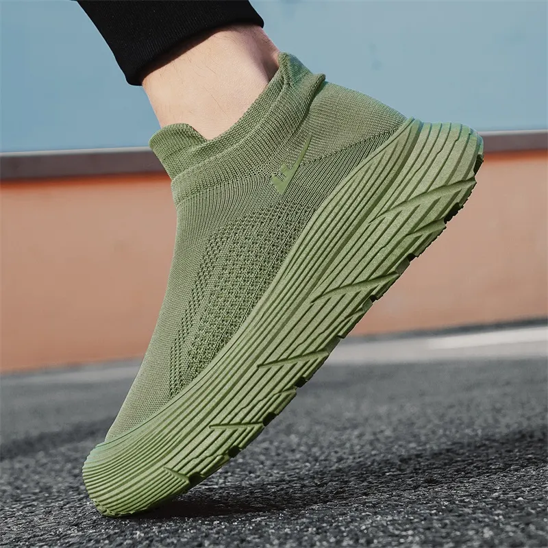Warrior Cushioning Coverage Wear Resistant Lightweight Breathable Slip Resistant Low Top Casual Shoes Men's Army Green-8