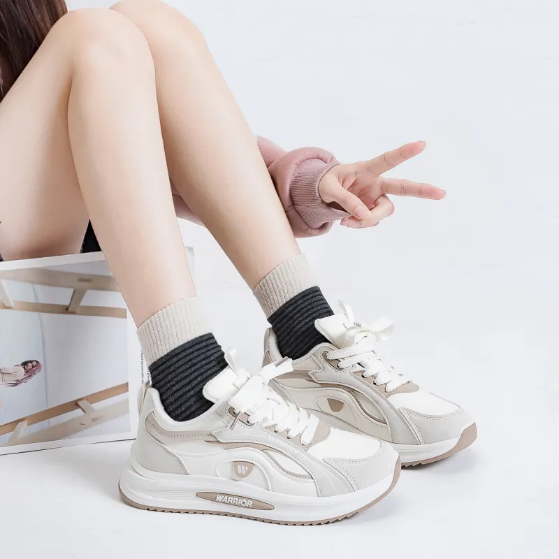 Warrior Slip Resistant, Abrasion Resistant, Thermal Low Top Casual Shoes Women's White Gray Khaki-5