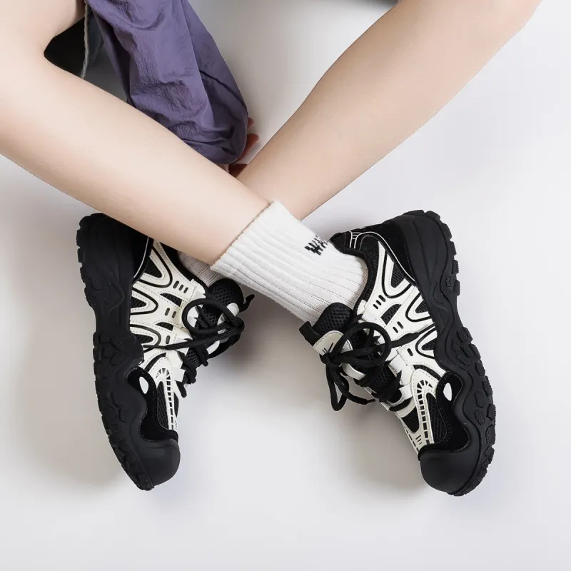 Warrior Ugly Cute Shoes Slip Resistant, Abrasion Resistant, Breathable, Lightweight Low Top Chunky Sneakers Women's-11