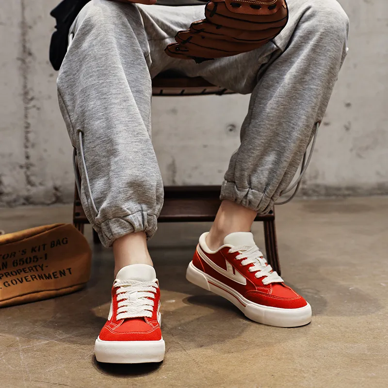 Warrior Slip Resistant, Abrasion Resistant, Lightweight Low Top Canvas Shoes Unisex Rusty Red Beige-10