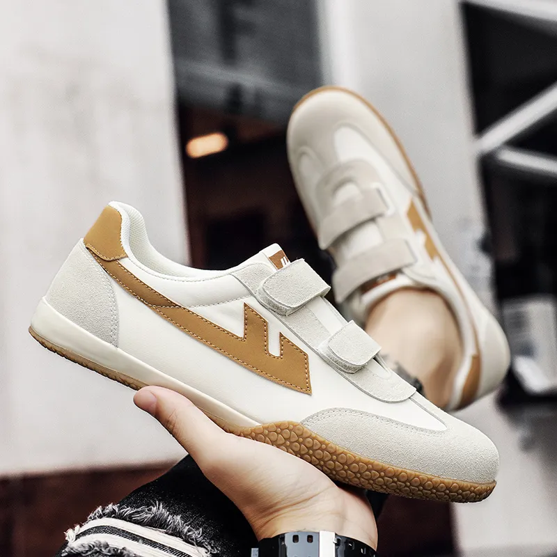 Warrior Wear resistant Lightweight Breathable And Non slip. Low Top Canvas Shoes Unisex Beige Brown-13