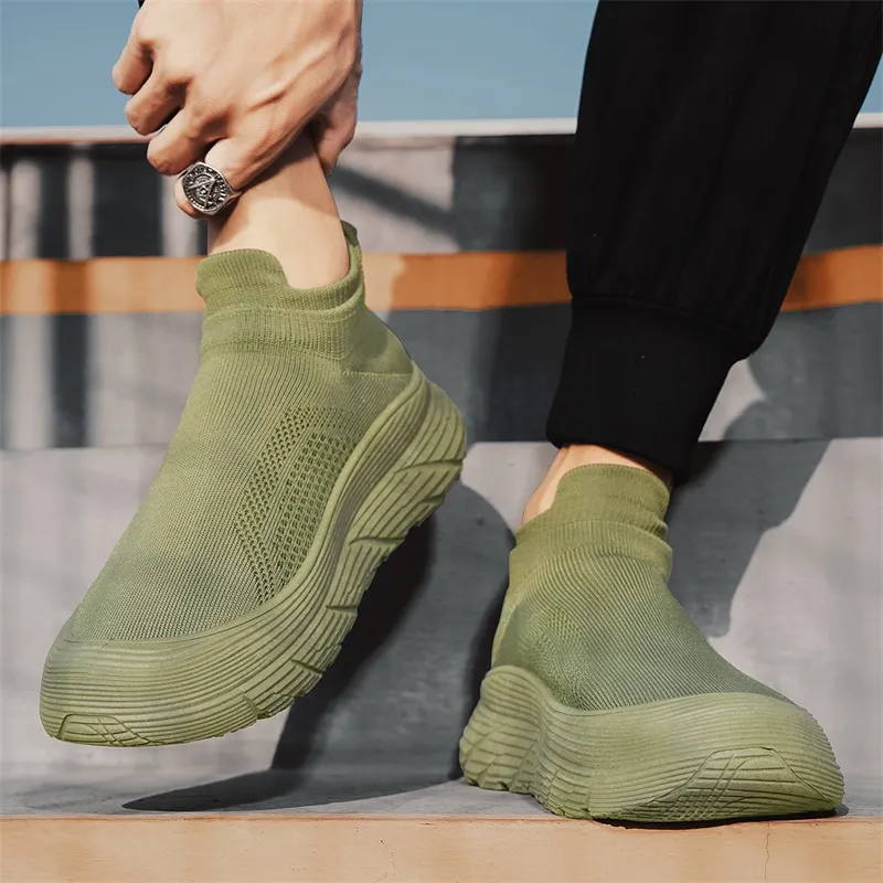 Warrior Cushioning Coverage Wear Resistant Lightweight Breathable Slip Resistant Low Top Casual Shoes Men's Army Green-9