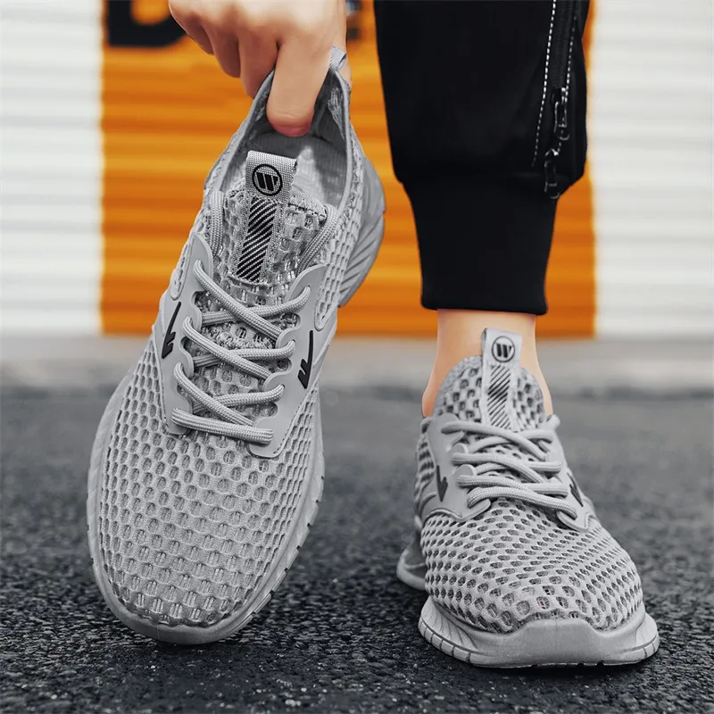 Warrior Shock Absorbing, Non Slip, Wear Resistant, Breathable And Lightweight Low Top Casual Shoes Men's Gray-6