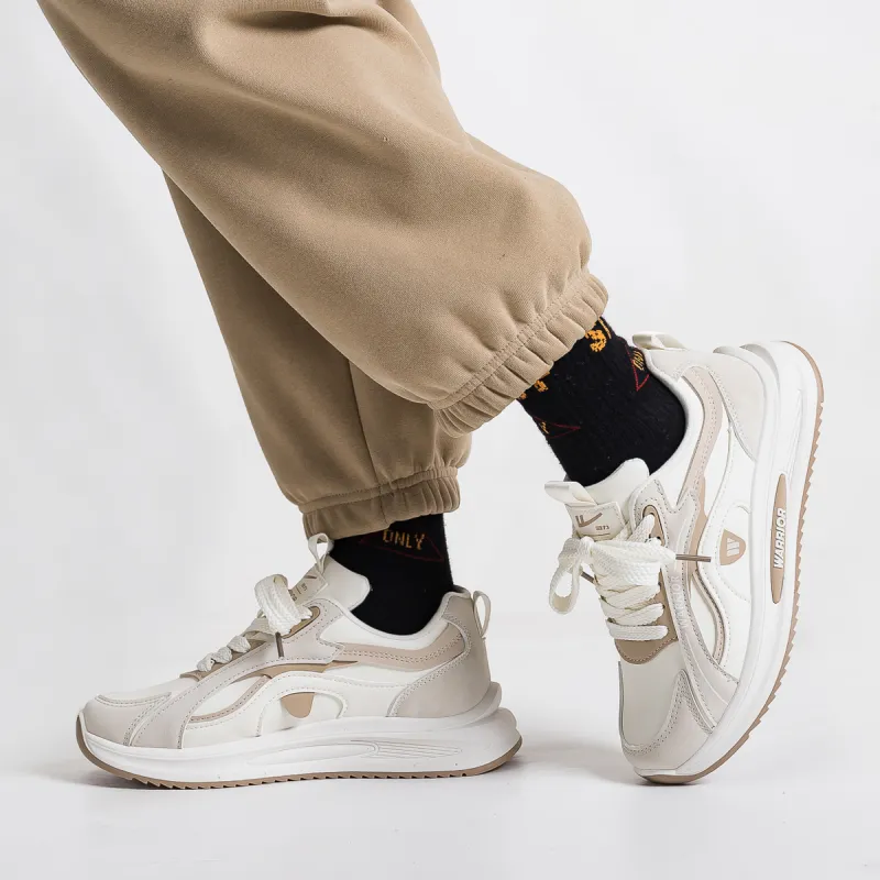 Warrior Slip Resistant And Abrasion Resistant Coverage Low Top Casual Shoes Women's White Gray Khaki-4